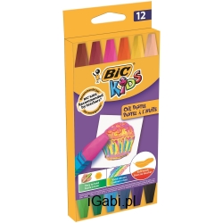 BIC KIDS OIL PASTEL KREATYWNE PASTELE OLEJNE 12 SZTUK